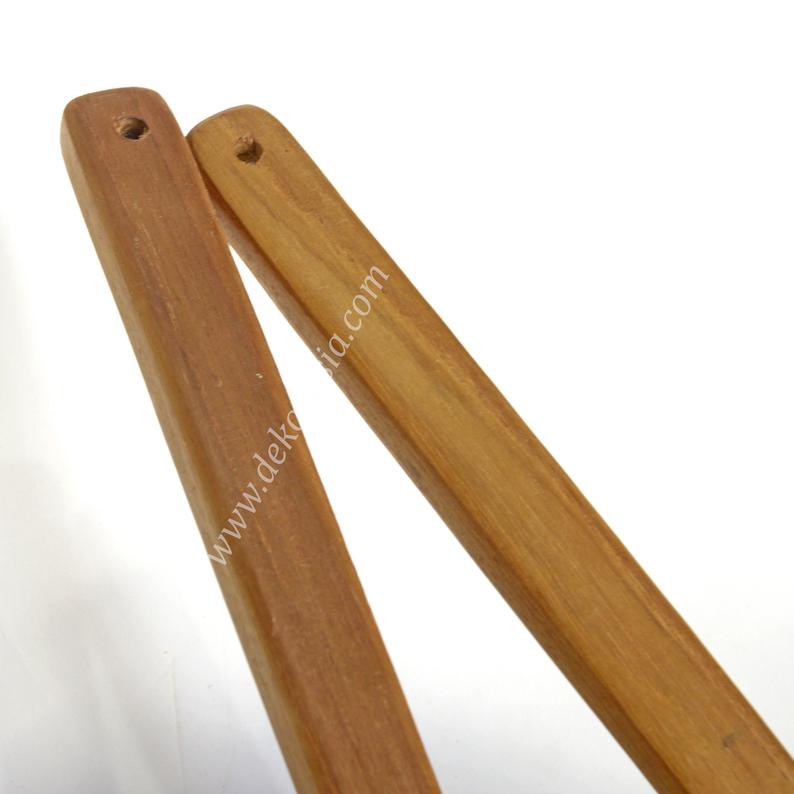 Teak Wood - Wooden Spatula Kitchen Utensil Rectangular Blade - 15.75 inches length | Kitchenware